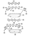 Exhaust Manifold Gasket, Right - Mopar (53034030AC)