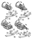 Transmission Support Bracket And Insulator - Mopar (52002334AB)