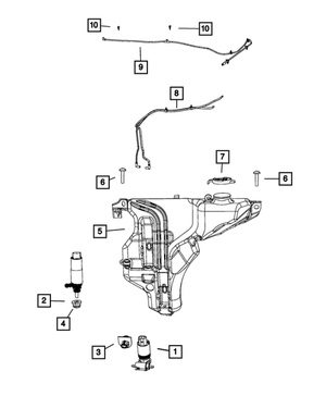 Windshield Washer Nozzle - Mopar (55079049AA)