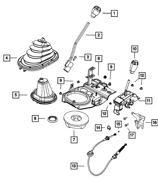 Gearshift Lever Seal - Mopar (52122269AC)