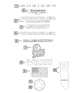 Decal - Mopar (5JC82GX9AA)