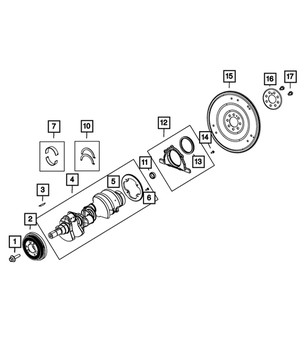 Crankshaft Damper - Mopar (5038473AA)