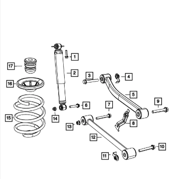 Spring Isolator, Upper - Mopar (52059999AC)