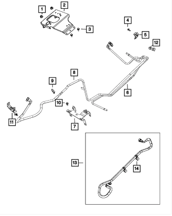 Fuel Supply Tube - Mopar (68141849AD)