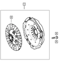 Pressure Plate And Disc Clutch Kit - Mopar (52104732AC)