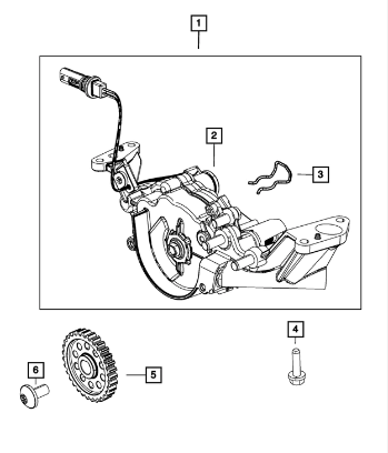 Engine Oil Pump Kit - Mopar (68252670AB)