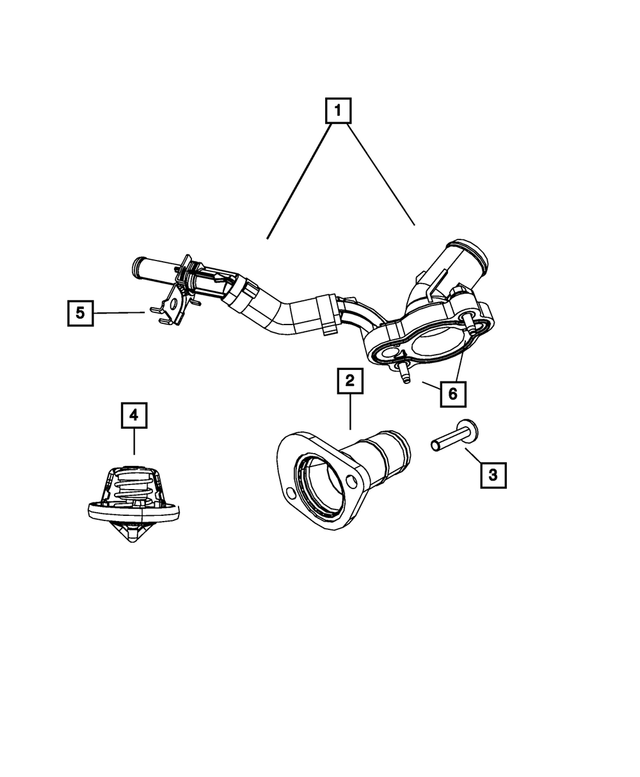 Thermostat Housing - Mopar (68273161AA)