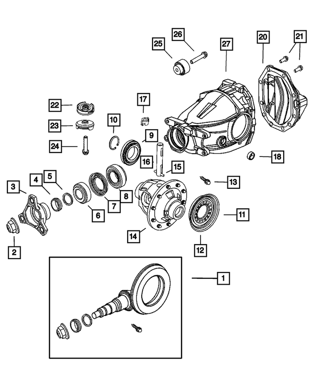 Axle Drive Shaft Seal - Mopar (5127704AA)