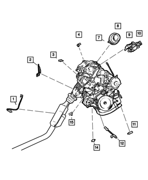 Coolant Temperature Sensor - Mopar (5269870AB)