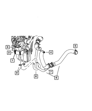 Engine Oil Cooler - Mopar (5037523AB)