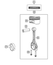 Piston Ring Kit - Mopar (68092206AA)