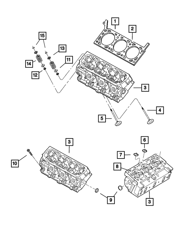 Cylinder Head Gasket, Right - Mopar (4666034AB)