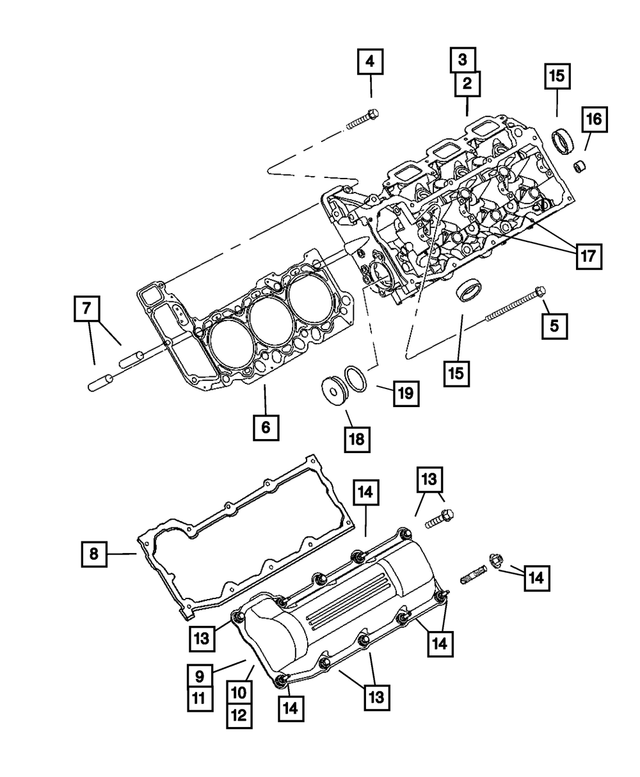 Valve Cover Gasket, Left - Mopar (53020991)