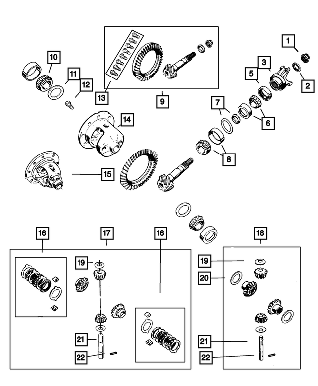 Axle Yoke - Mopar (4897026AA)