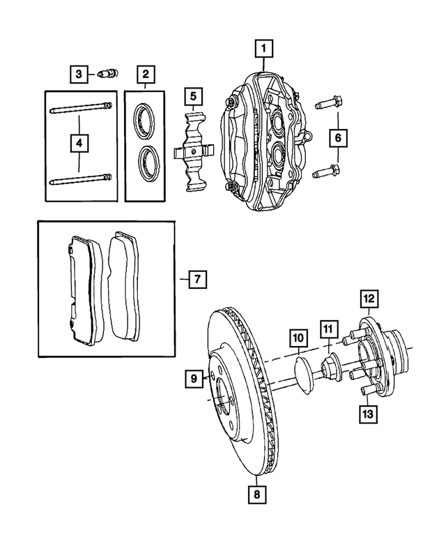 Brake Anti-Rattle Clip - Mopar (68203108AA)