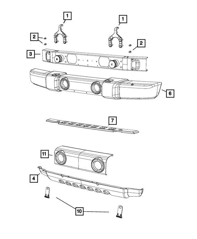 Bumper Cover - Mopar (1BE94RXFAC)