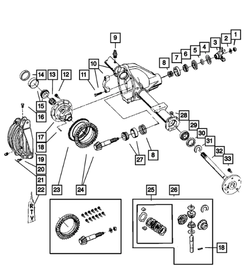 Pinion Washer - Mopar (1795175)