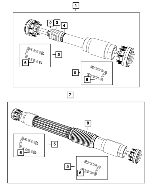 Bolt Kit, Mounting - Mopar (68003249AB)