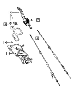 Parking Brake Lever Assembly - Mopar (1HY70DX9AI)