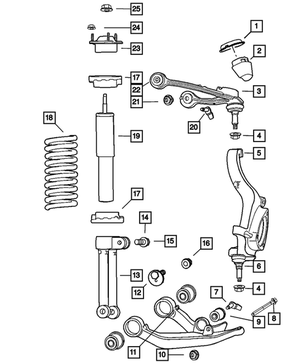 Lower Control Arm Ball Joint Package - Mopar (5135651AE)