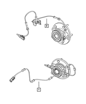 Anti-Lock Brakes Sensor, Front