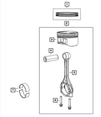 Piston Ring Package - Mopar (68046210AB)