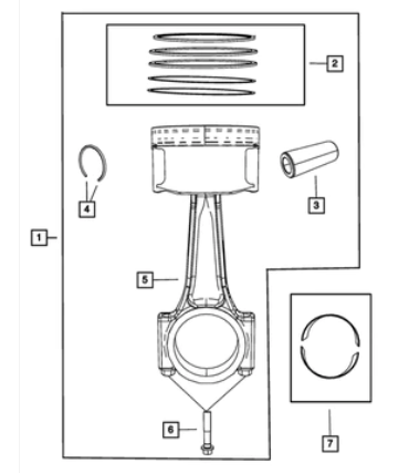 Connecting Rod Bearing Package - Mopar (68052222AB)