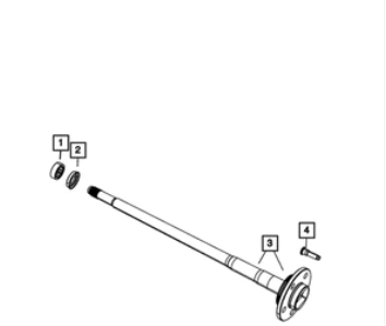 Axle Shaft Bearing - Mopar (52111197AB)