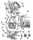 Lift-Gate Gas Cylinder Support, Right - Mopar (68079364AC)