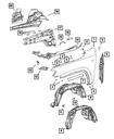 Wheelhouse Inner Silencer, Left - Mopar (55079293AL)