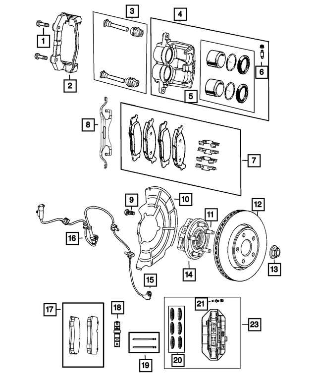 Disc Brake Rotor - Mopar (04755569AA)