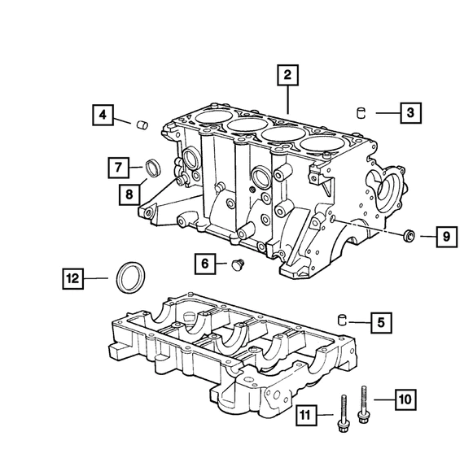 Core Plug, Cylinder Block - Mopar (6034804)