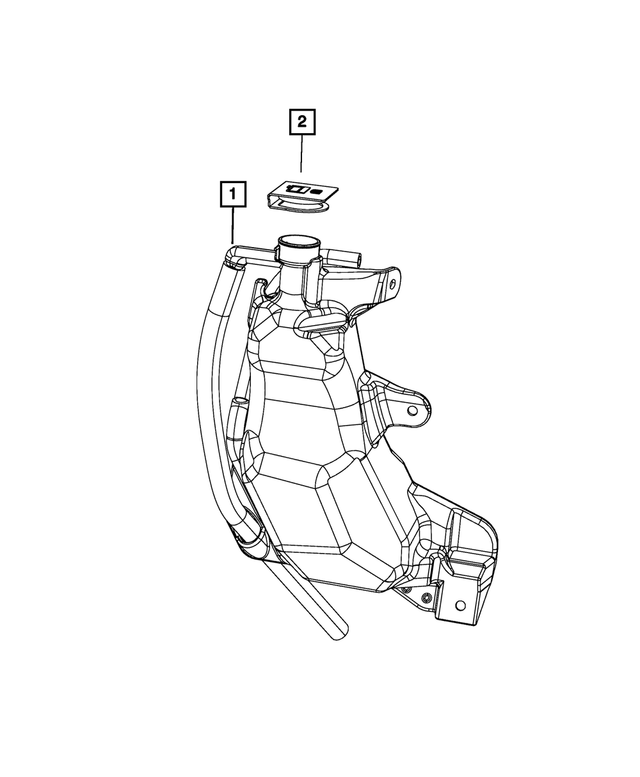 Coolant Recovery Bottle Cap - Mopar (5156130AA)