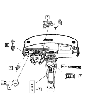 Stop Lamp Switch - Mopar (56054001AD)