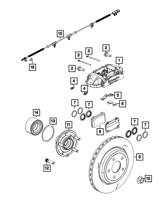 Wheel Hub - Mopar (4779612AE)