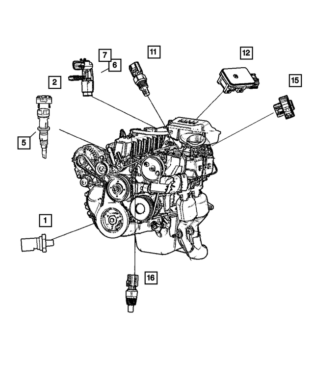 Map Sensor - Mopar (56044545AB)