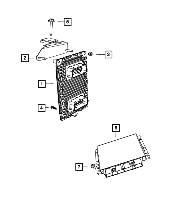 Engine Controller Module, Remanufactured - Mopar (5150608AC)