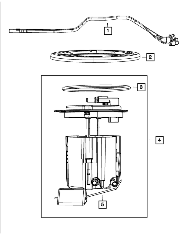 Fuel Pump/Level Unit Module Kit - Mopar (68003339AE)