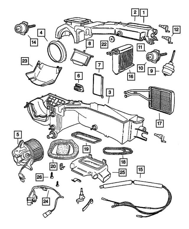 A/C Evaporator Kit - Mopar (4864999AE)