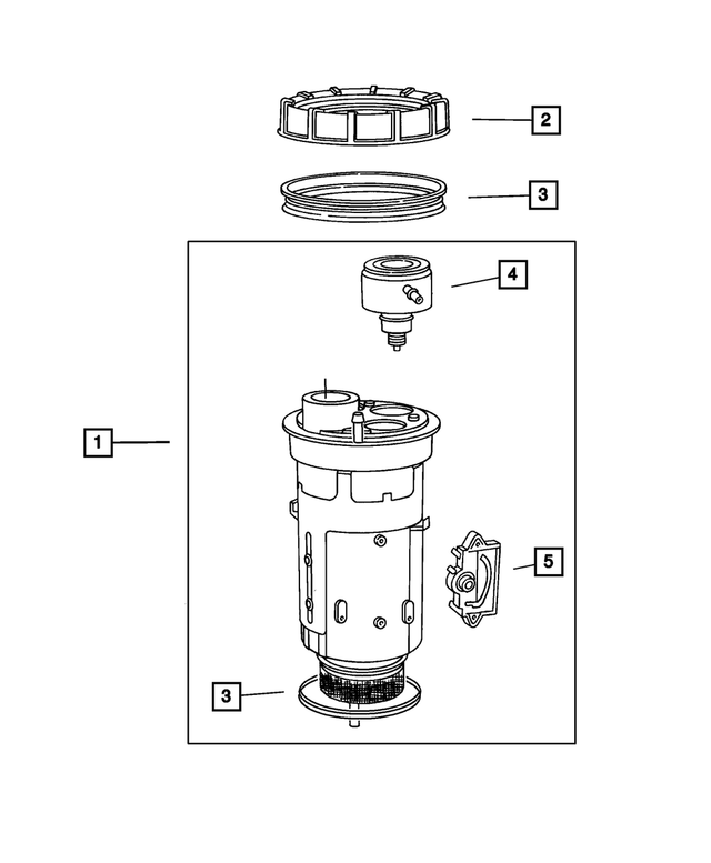 Fuel Tank Module Package - Mopar (5012953AB)