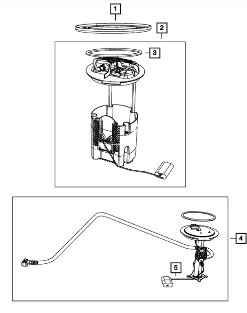 Fuel Pump/Level Unit Module Package, Primary - Mopar (5145583AD)