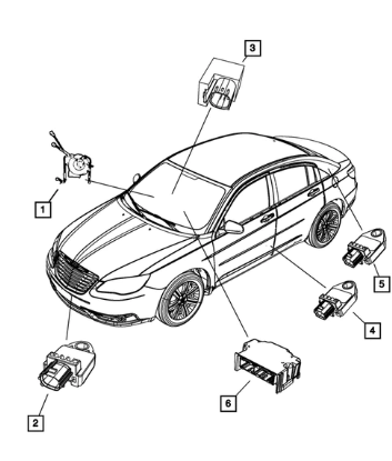 Steering Column Control Module Clock Spring - Mopar (5156106AG)