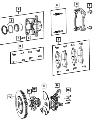 Pad Kit-Front Disc Brake - Mopar (2AMV3762AC)