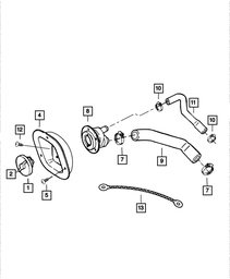 Fuel Filler Cap - Mopar (52100552AH)