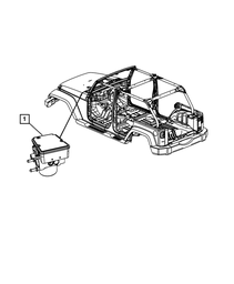 Anti-Lock Brake System Module, Module - Mopar (68030936AB)