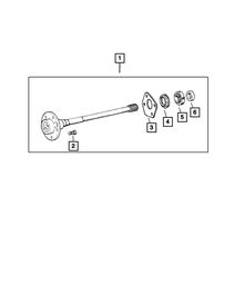 Hub Stud - Mopar (5011312AA)