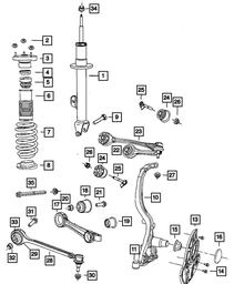 Control Arm, Left - Mopar (4782665AF)