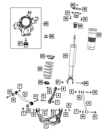 Shock Upper Mount - Mopar (68029590AF)