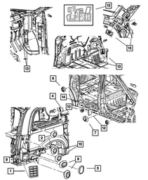 Plug, Rear - Mopar (4860222)