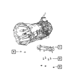 Transmission Mount Isolator - Mopar (5147192AB)